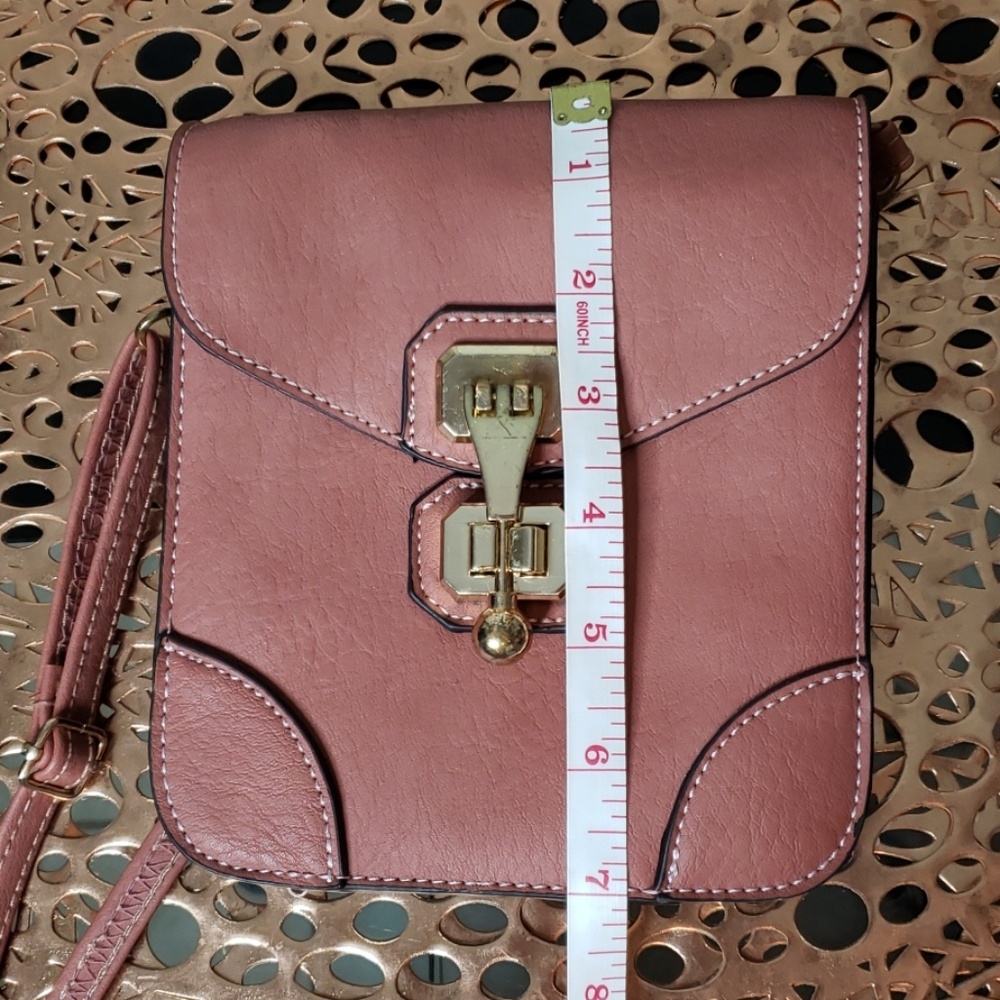 J Francis blush accordion style crossbody bag - Picture 8 of 9
